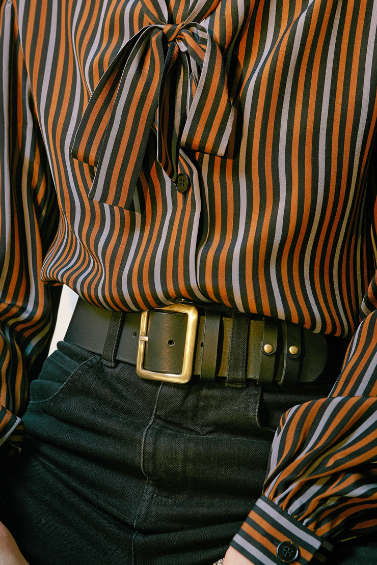 Extra Wide Classic Square Buckle Belt