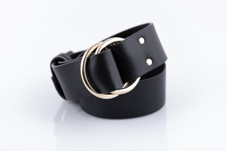 Extra Wide Double Ring Belt